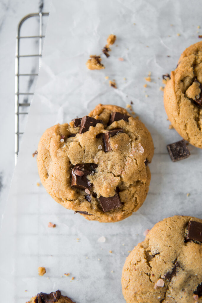 Smitten Kitchen's Chocolate chip cookies, shot by food photographer Rebecca Hales