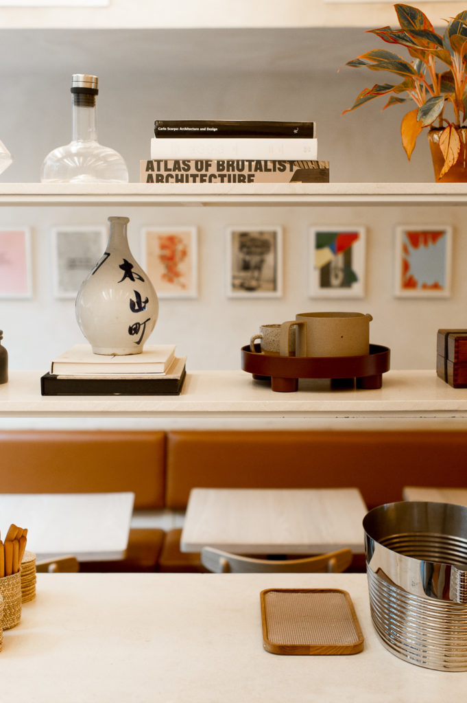 Restaurant Interior Bookshelf Design